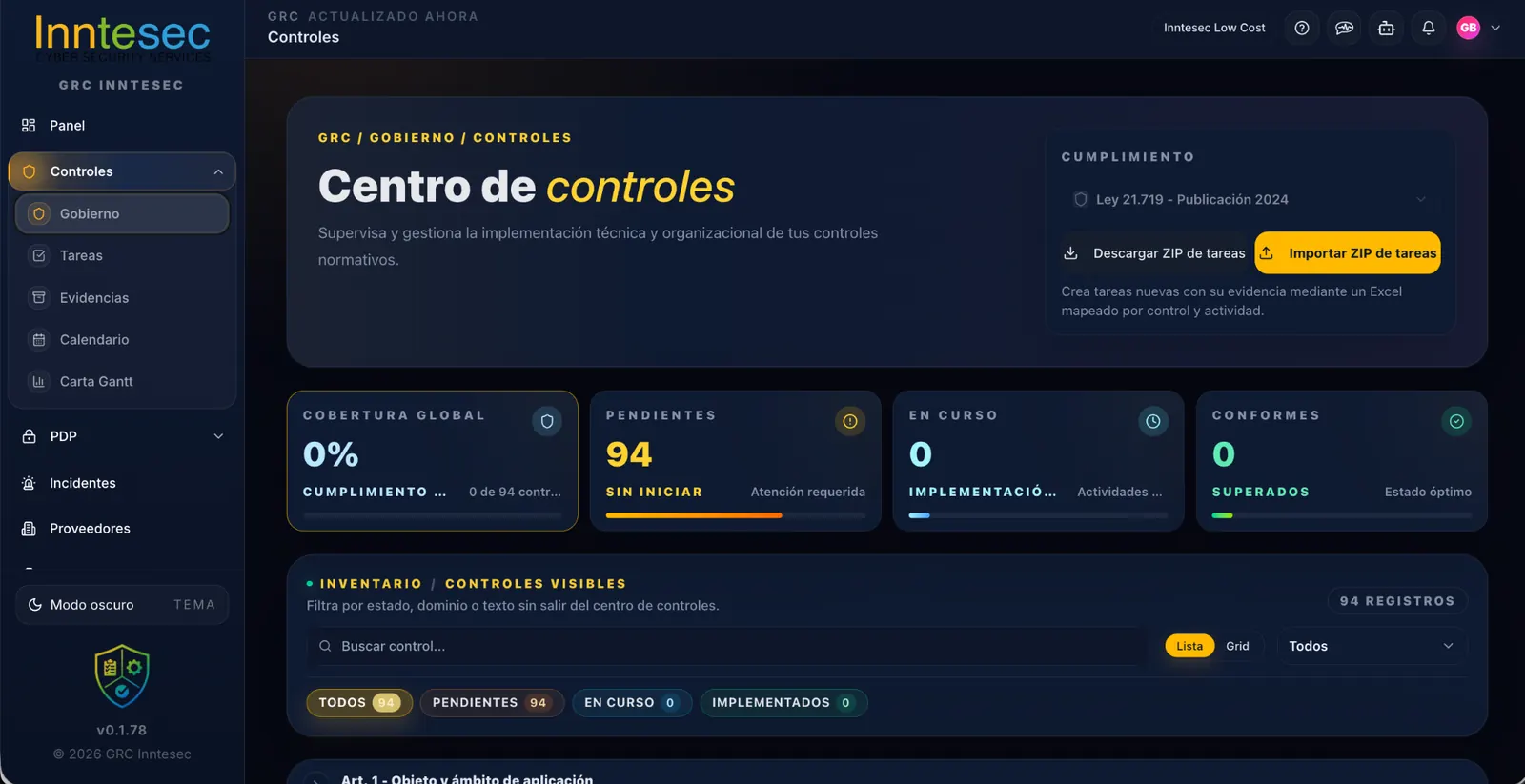 Centro de Controles